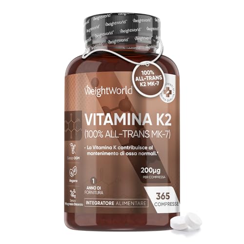 Vitamina K2 MK7 Menachinone 365 Compresse Vegan