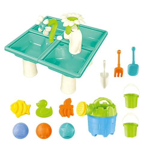 13-Piece Beach Water Sand Activity Set, Sensory Summer Beach Sandbox Toy Set, Toddler Sand and Water Set, Beach Activity Toys fo