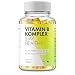 Produktbild Vitamin B Komplex - 180 Vegane Kapseln mit Vitamin B12, Biotin, Folsäure, Vitamin B6 etc, Optimale Dosierung der B Vitamine für dein Wohlbefinden, In Deutschland hergestellt, von Get in Shape