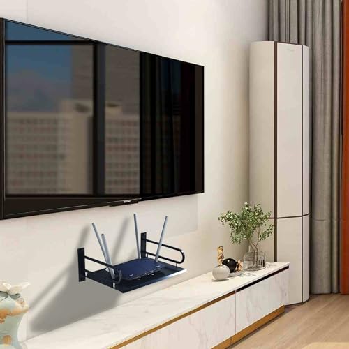 Hnvner JDH-001 Floating Av Shelves,Projector Wall Mount Dvd Shelf,Floating Entertainment Center Bracke Under Tv thumb #6