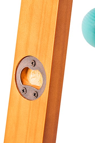 Viva Sol Premium Outdoor Ladderball Game Includes Two Ladder Target and Six Golf Ball Bolas, Tan-Brown, 3 X 29 X 12 inches