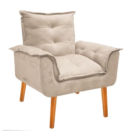 Poltrona Opala Pé Palito Bege