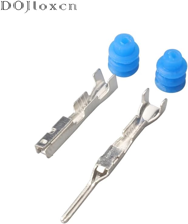 1/5/10/20/50 Sets 2 Pin Automotive Waterproof Electric Wire Harness Orange Male Female Wiring Connector Plug 6188-0590 6189-0891 - (Color: 2p female male, Package: 20 sets, Pins: 2P)