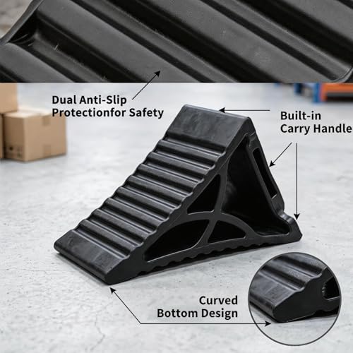 Image of Rubber Wheel Chocks for RV Trailer