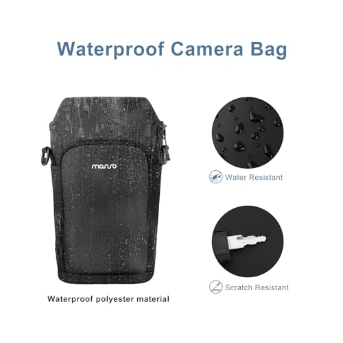 Bolsa para cámara MOSISO para DSLR y SLR negra miniatura 3