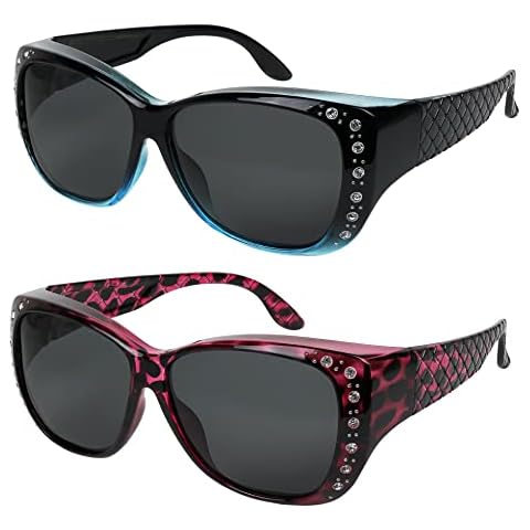 Sunglasses that Fit Over Glasses for Women UV Protection Polarized and Night Vision Fitover Eyeglasses Cover