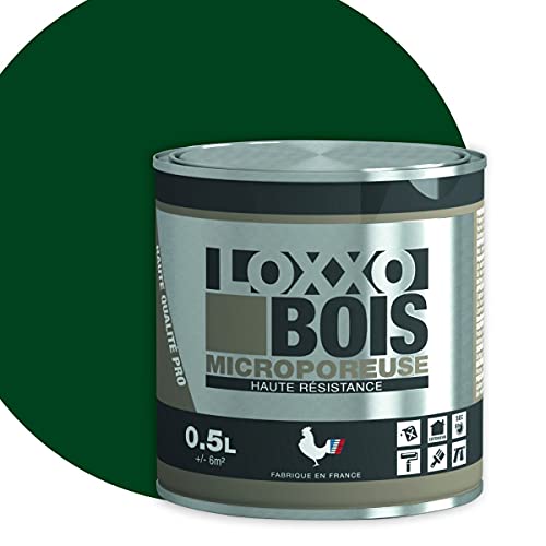 Peinture Bois LOXXO - Vert Basque 0,5 L Cover