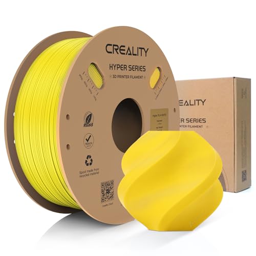 Creality Hyper PLA Filamento, Filamento para Impresora 3D 1.75 mm 1KG, PLA de Alta Velocidad 30-600 mm/s, Precisión Dime