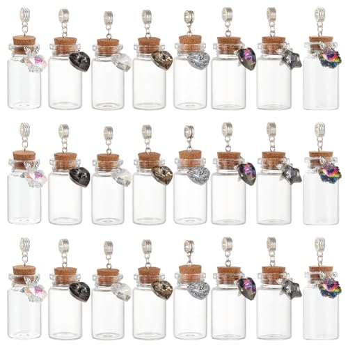 Pendentifs en bouteille en verre pour remplacer vos breloques ternes
