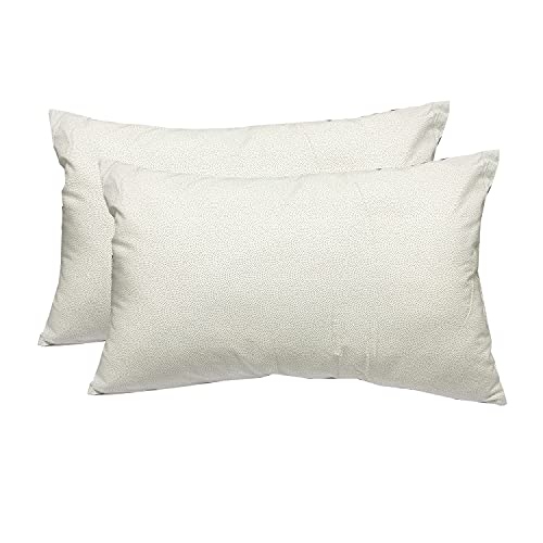 Image of ARLinen-Micro Filled Grey Dot Cotton Pillow Takiya Combo Set of 2 for Bed Room - 20x30 Inch Queen Size Pillow Set of 2 for Sleeping