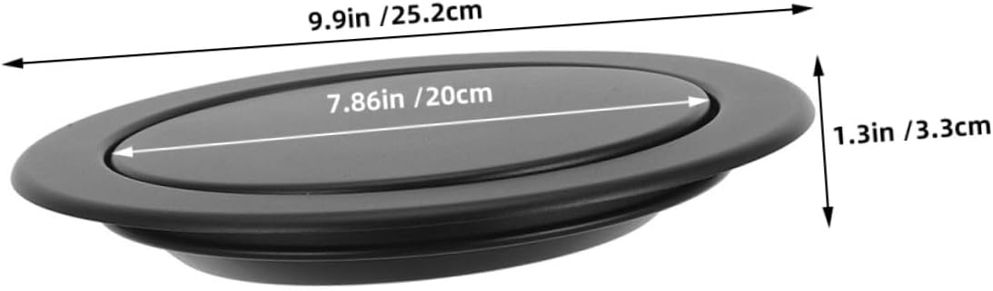 Mobestech Recessed Kitchen Trash Can Lid 2pcs Stainless Steel Swing Flap Covers for Countertop Waste Bin Bathroom Office Commercial Use