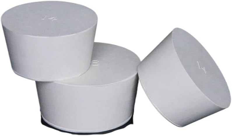000#-14# Solid Rubber White Stopper Push-in Sealing Plug Laboratory Rubber Plug Pipe Tank Bottle Tapered Hole BungVarious Sizes (Color : Type-12, Size : 3 Pcs)