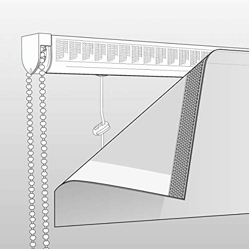 Speedy Products 180cm Deluxe Roman Blind Retail white
