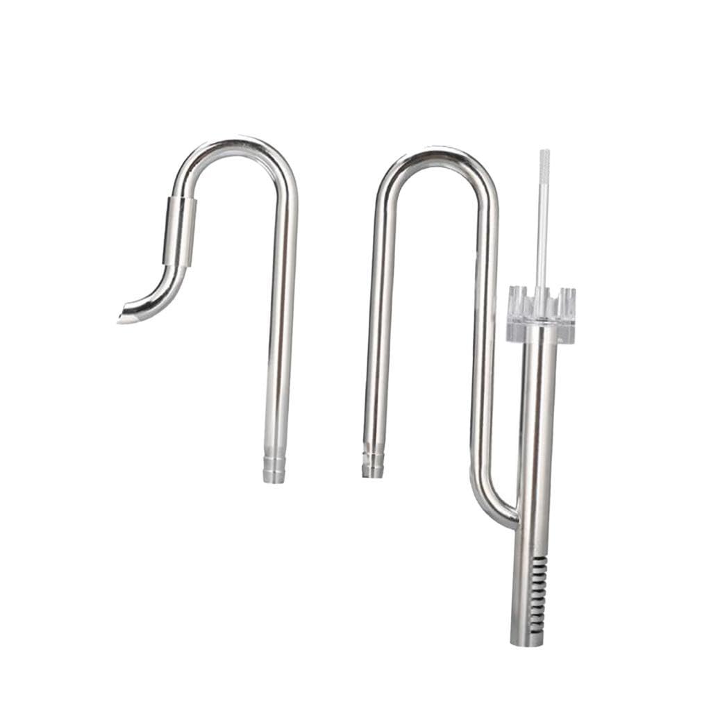 Tubo Filtro Riutilizzabile per Acquario Lily in Acciaio Inox con Ingresso E Uscita per Acquario Piantumato (12 Mm, 16 Mm), 12 Olio-Pellicola Regolare