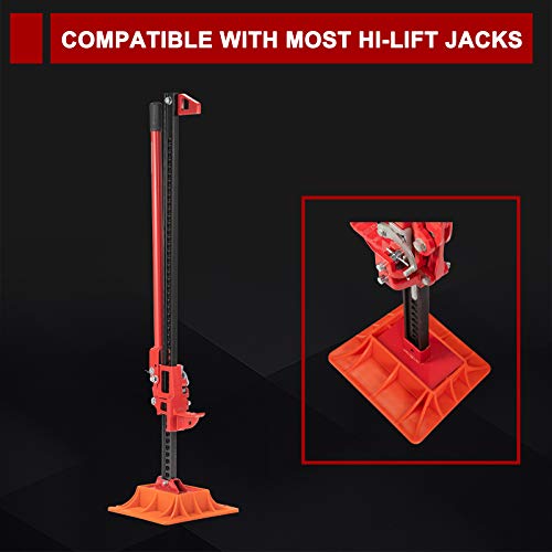 Bunker Indust Off-Road Base Compatible With Hi Lift Jack,Farm Jack Board Mate Support Plate 4X4 Sand Mud Snow Recovery Accessories For Truck Jeep Atv Suv Utv #TOP2