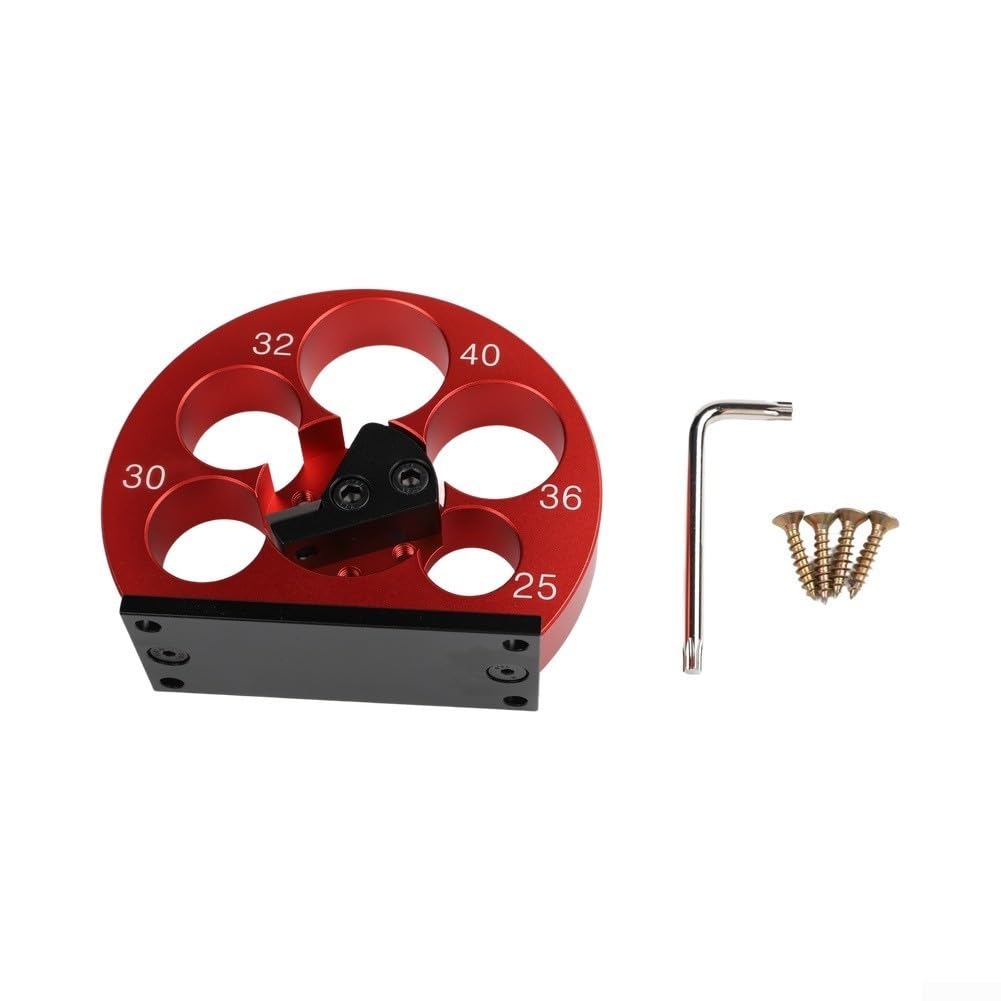 Plantilla Espigado Ajustable Aluminio 8-20mm Carpintería(5 holes 25-40mm)