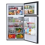 Kenmore 33 in. 20.5 cu. ft. Capacity Refrigerator/Freezer with Full-Width Adjustable Glass Shelving, Humidity Control Crispers, ENERGY STAR Certified, Black - Image 3