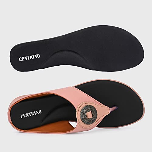 Image of Centrino Women Thong Sandals & Comfortable Ortho Care Sandal For Ladies | Fashion Wear Sandal & Chappal | Soft Cushioned for More comfort (2854)