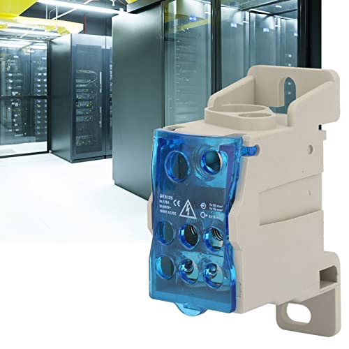 Lwuey LWUEY7YM89XCSDG Universal Power Junction Box, Ukk-125A Block Distribution Box Flame Retardant Shell Blocking Powering Distributions Boxes High Voltage Cabinets Din Rail Terminal Blocks Electric Wire Connector thumb #1