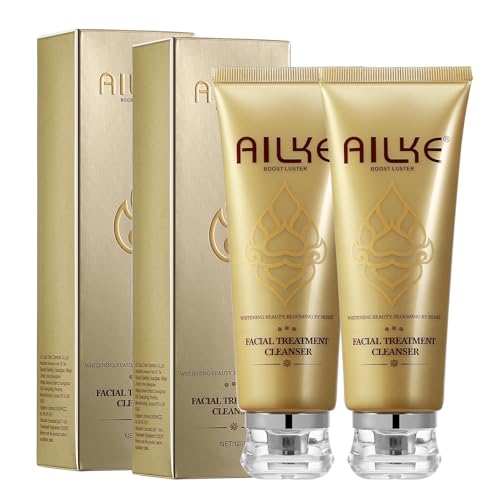 Nettoyant visage rafraîchissant AILKE lot de 2 flacons de 120ml pour un soin quotidien lissant