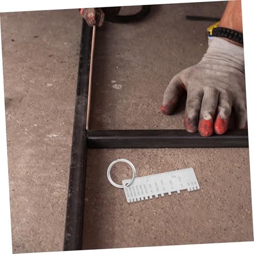 Herramienta de inspección de acero inoxidable Medidor de espesor metálico para mediciones precisas Fácil de usar Medidor de soldadura para profesionales Herramienta versátil de medición de cables miniatura 5