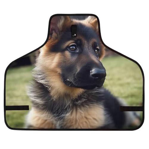 Delantal de trabajo con diseño cachorro pastor alemán miniatura 1