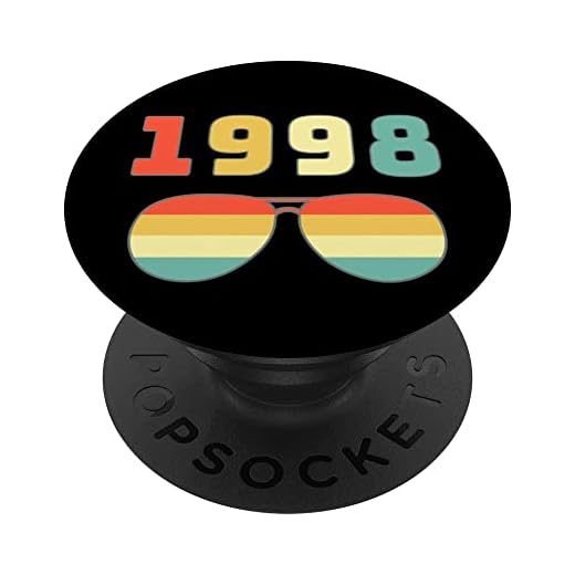 Born In 1998 Edición Limitada 1998 Cumpleaños Pop Socket 1998 PopSockets PopGrip Intercambiable