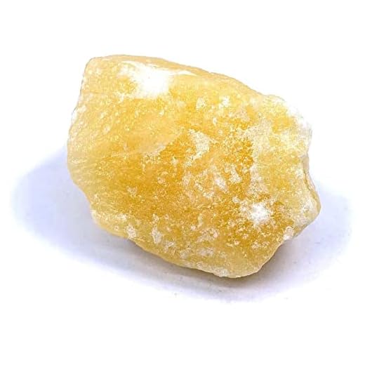 Piedra bruta mineral natural para cristaloterapia meditación cristales (Calcita amarilla 3-5 cm)