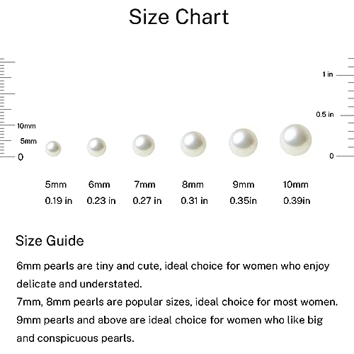 8Mm Round Pendant Single Pearl Necklace Sterling Silver Freshwater Cultured Pearl Necklace For Women #TOP5