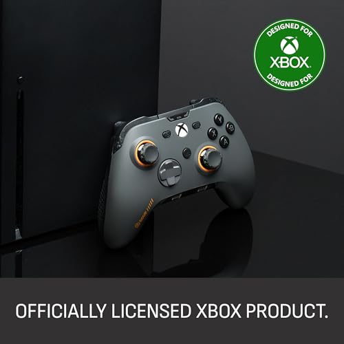 Image of SCUF VALOR PRO Wired Performance Xbox Controller - Customizable Back Paddles, Instant Triggers, Hall Effect Thumbsticks, Audio Controls, Xbox Series X|S, Xbox One, Windows PC - Light Grey