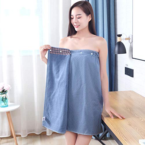 Grande Serviette De Bain Lot Jupe De Bain en Tube De Coton Pur De Nouveau Style, Bouton-Pression, Serviette De Bain pour Femme, Peignoir en Gaze De Poitrine Enveloppée Absorbante Douce, Nécessités Q Cover