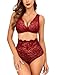 Produktbild ADOME Sexy Dessous Set Erotische Lingerie Höhe Taille Reizwäsche Nachtwäsche Unterwäscshe Lace Bustier Spitzen-BH