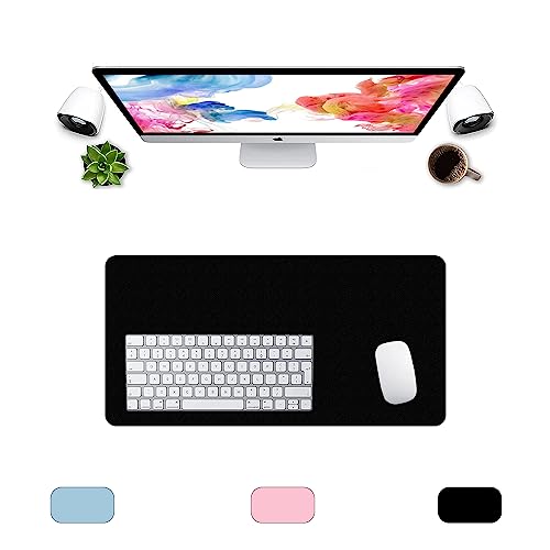 Tapis de souris gaming XXL noir pour éviter les rayures de bureau