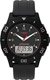 timex ironman run trainer 2.0 gps watch Schwarzes 40mm-Kunststoffgehäuse mit orange-grau; Acrylglas
