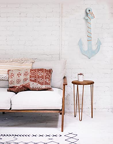 Handcrafted-18-Inches-Rustic-Nautical-Wooden-Anchor-with-Rope-Crosses-Wall-Art-DecorHanging-Wood-Crossbar-Anchor-Decorative-Home-Bathroom-Office-Beach-Themed-Decoration-Blue 41MQ8H9xe S