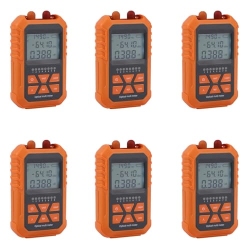 Ronlok 6 x 3 en 1 Medidor de potencia óptica Visual Fault Locator Test de Red Led Lighting Fibre Optical Tester 1 Mw con 5 km Visual Fault Locator