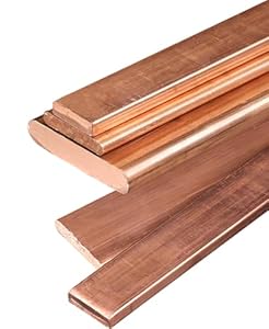 OJIJO Kupfer Flachstange T2, 1 Stück Bronzeoptik