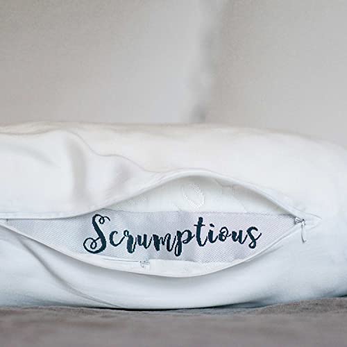 Image of Honeydew King Side Pillow Case - Fits The Scrumptious and Essence Curved Pillows for Side Sleeping - Comfortable and Soft Cooling Bamboo Fabric - King Size (Morning Mint Green)