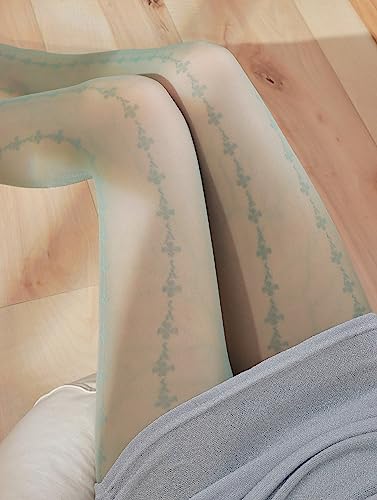 Image of Sahabowi Women Tights, Sheer High Waist Pantyhose, Vintage Control Top Stockings, Siwa6