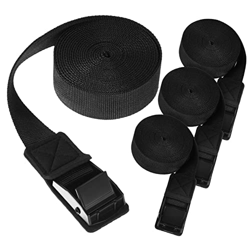 Generic Nylon Metal Buckle Tie Down Straps 4 Pieces for Kayak Surfboard Luggage