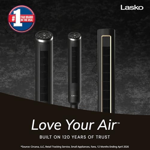 Lasko Apex Oscillating Tower Fan with Remote - 42" - RST200 - Black - image 2