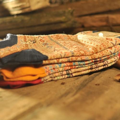 4/5/6/8/10 Pairs No Show Low Cut Socks For Women Soft Fuzzy Warm Flora Casual Invisible Liner Cute Ankle Winter Socks3