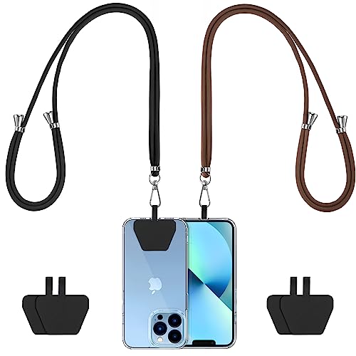 Cell Phone Lanyard 2 Pcs-1 Pcs 30"(Neck Strap×1)+8"(Wrist Strap×1) Black - Photo 71 sur 115