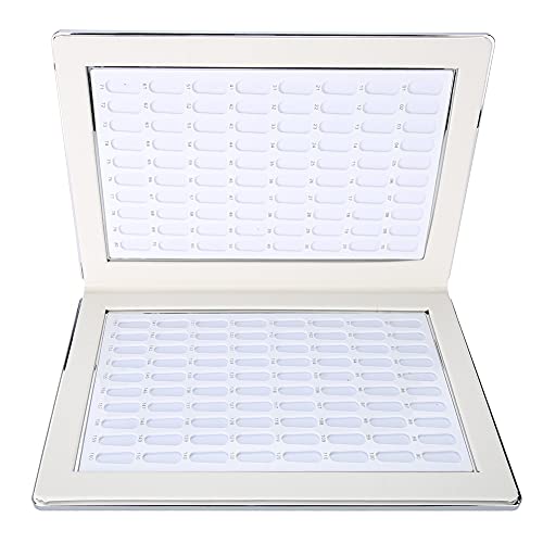 GAESHOW 160 Slots Nagel Gel Farbkarte Nagellack Display Diagramm Buch Nail Art zeigt Regal Nagel Farbdisplay Buch(Weiß) – Bild 5