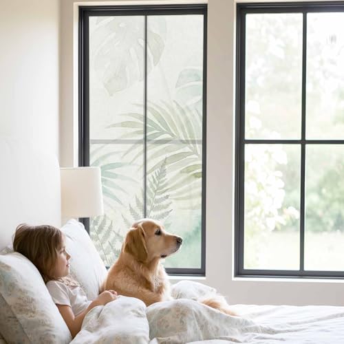 Película para ventana frosted verde 23.6 x 59 pulg miniatura 2