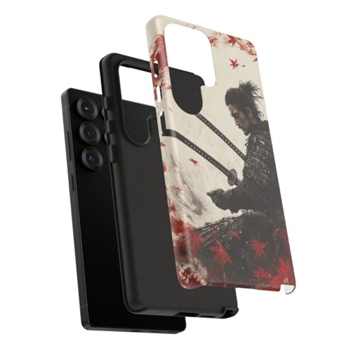 Coque Samouraï Galaxy S25 Ultra rigide avec érable rouge élégant - 4