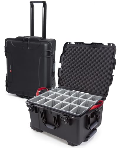 Image of NANUK 960 Hard Case with Padded Divider - Waterproof Travel Camera Hard Case with Wheels, 25.4 inch x 20 inch x 14.5 inch, Dustproof and Impact-Resistant, Ideal for Heavy Loads - Black