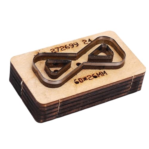 Troquel de cuero para personalizar carteras y cinturones con diseños de pajarita 8