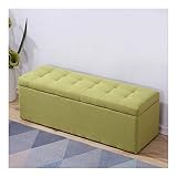 Baúl Puff Taburete for Almacenaje, for Sala De Estar, Estudio, Taburete De Cama, Baúl Puff Taburete Plegable De Almacenamiento Banco Otomano Asiento Baúl Puff