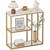 WOHOMO Mesa consola, color blanco y